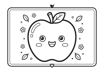 The apple card in the printer friendly version, black and white